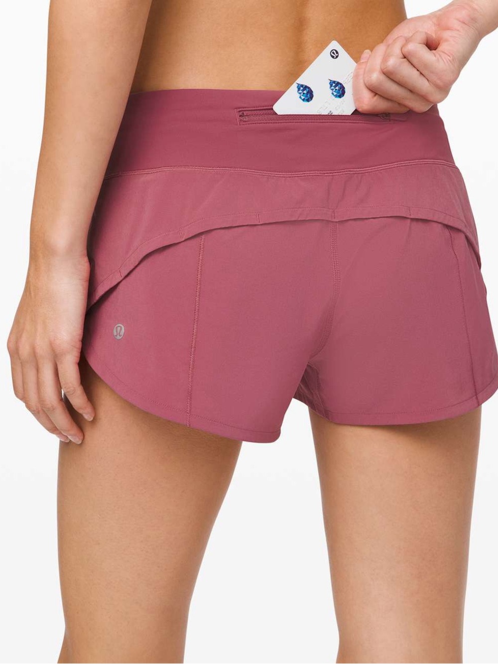 Lululemon Speed Up 2.5 inch Moss Rose